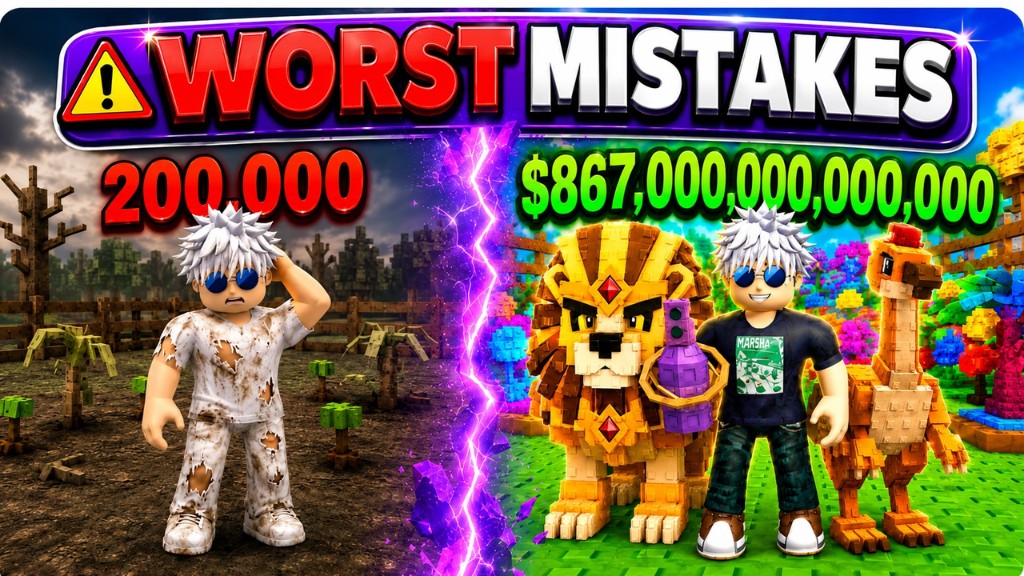 Comparison of beginner mistakes versus optimized Build A Ring Farm progression